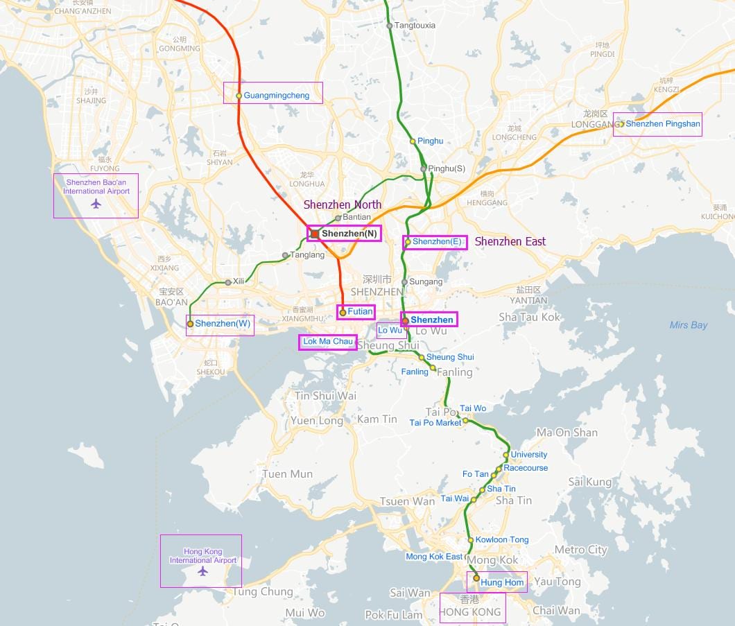 szx airport 지도