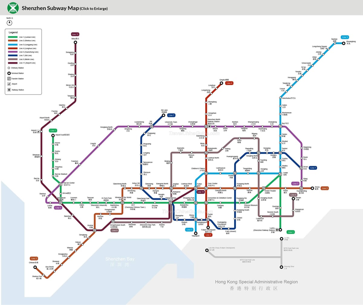 심천 mtr 지도