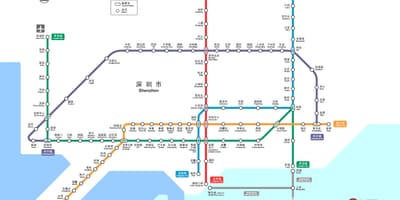 심천 철도 지도