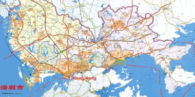 지도 ems 심천 중국